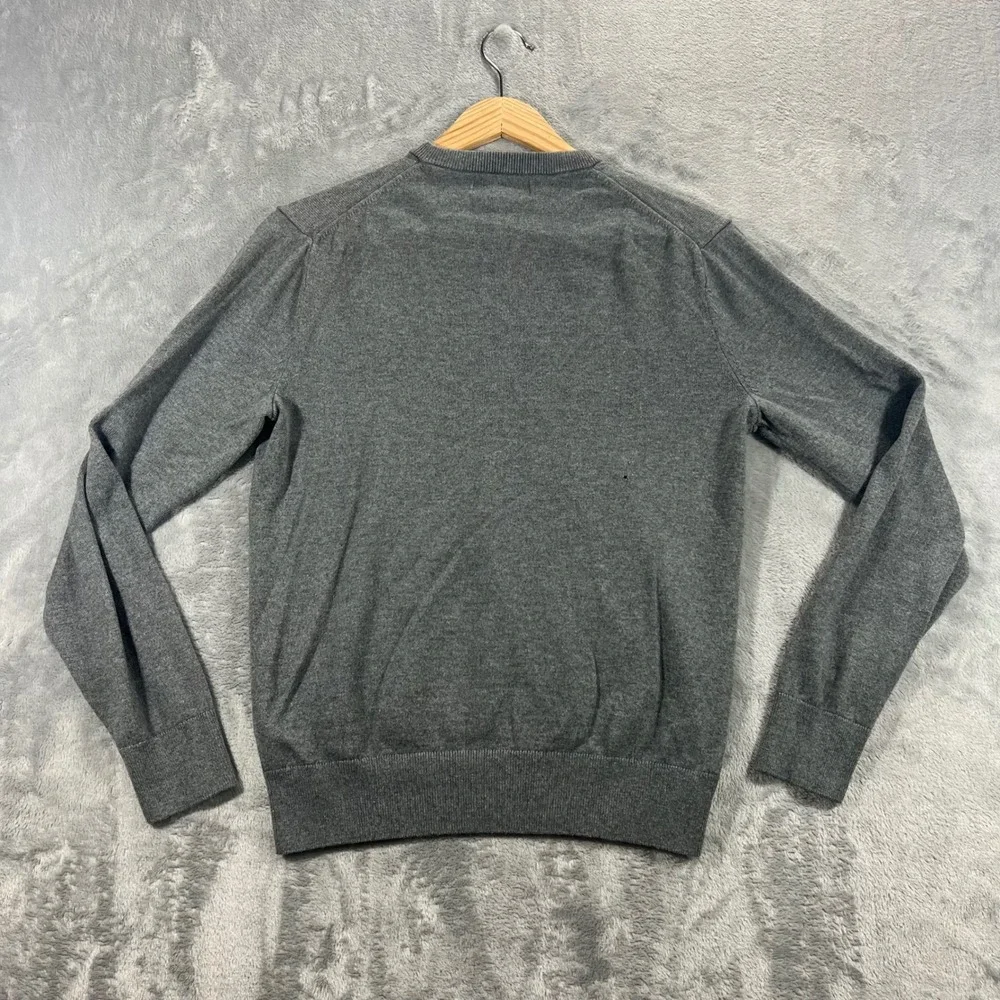 BANANA REPUBLIC Crewneck Sweater Mens XS‎ Grey Silk Cashmere Blend 710045-02